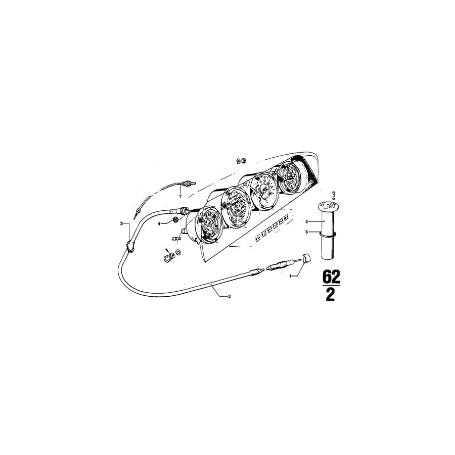 Genuine BMW 62121810623 Speedo Cable Lower Part (Inc. 3.0CSiL, 3.0CSi & 3.0CSL)