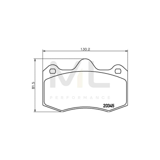 Hella 8DB 355 014-251 Brake Pad Set Not Prepared For Wear Indicator | ML Performance Car Parts