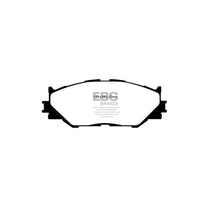 EBC PD11KF688 Lexus Greenstuff Front Brake Pad & GD Disc Kit (Inc. IS200D, IS220D, IS250, IS300h) 2 | ML Performance UK Car Parts