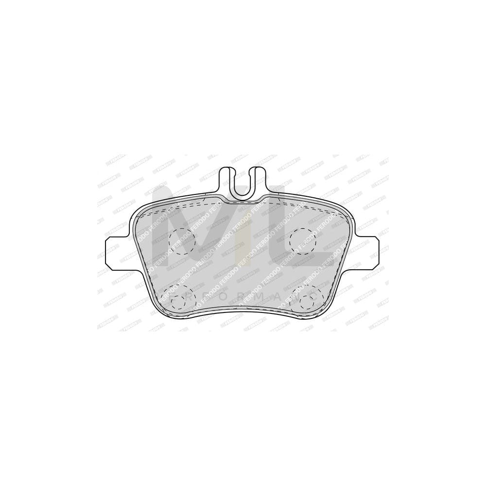 Ferodo Premier FDB4163 Brake Pad Set Prepared for Wear Indicator, With Accessories