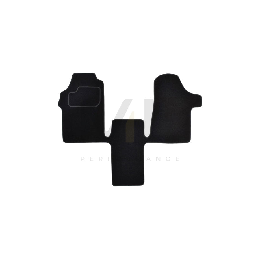 MAMMOOTH A041 MER415 PRM 01 Floor mat set suitable for MERCEDES-BENZ VITO Textile, Front, Black