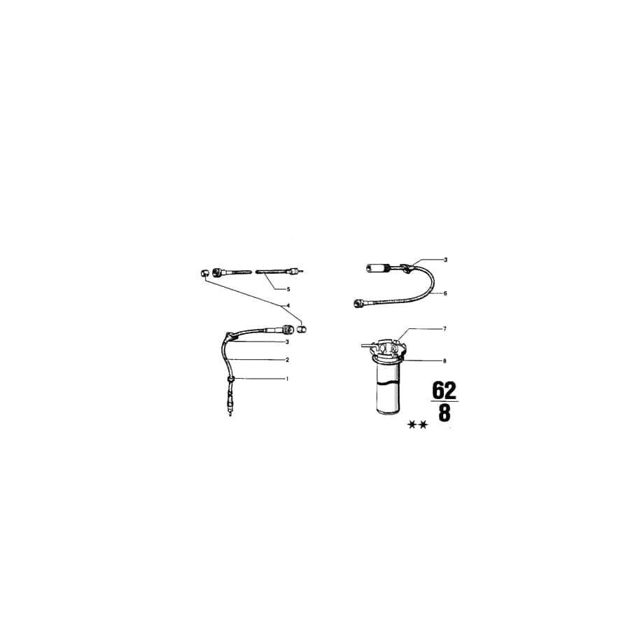 Genuine BMW 62121351720 Drive Shaft (Inc. 2002, 2002turbo & 1602)
