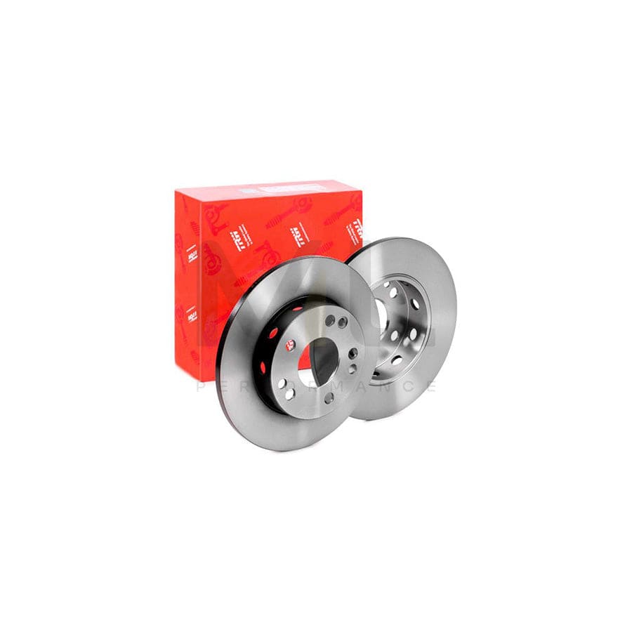 TRW DF1584 Brake Disc suitable for MERCEDES-BENZ 190 (W201) Solid, Painted, High-carbon  - 1 piece