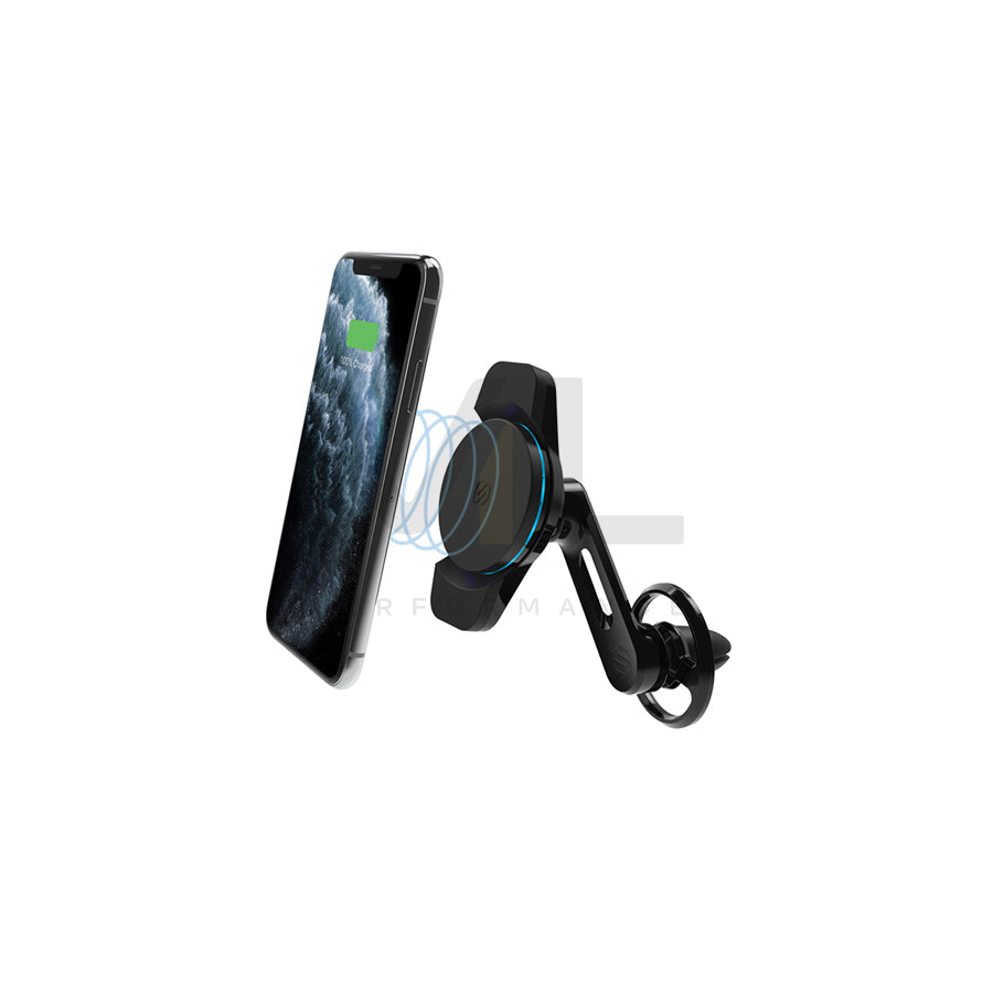 SCOSCHE MagicMount, Charge3, FreeFlow Vent 8083 Car phone holder with ball joint, with wireless charger, air vent, Magnetic, with USB plug (type C), universal 360°
