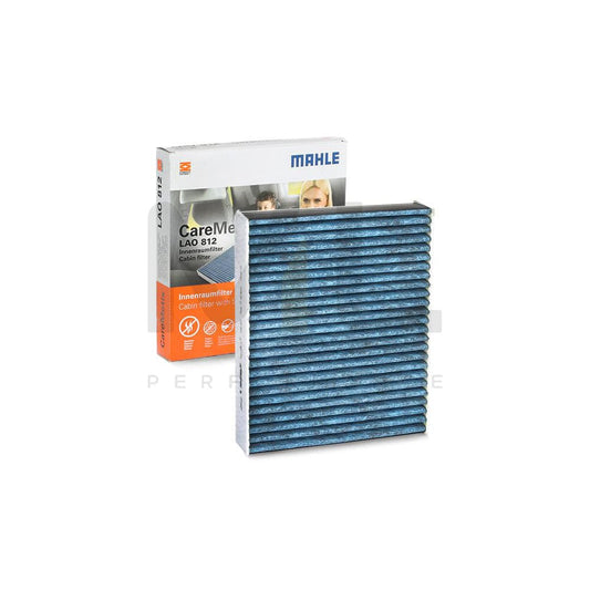 MAHLE ORIGINAL LAO 812 Pollen filter Activated Carbon Filter, with anti-allergic effect, with antibacterial action, CareMetix®