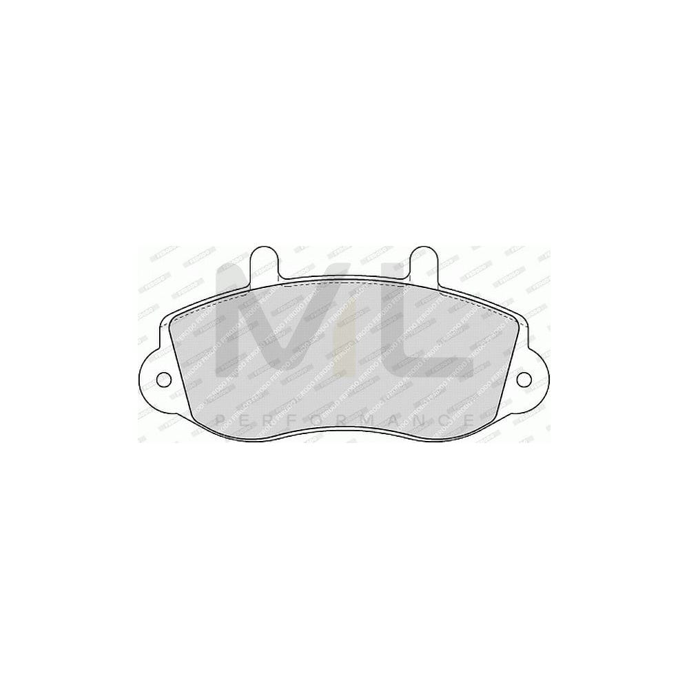 Ferodo Premier Eco Friction FVR1292 Brake Pad Set Not Prepared for Wear Indicator, Without Accessories