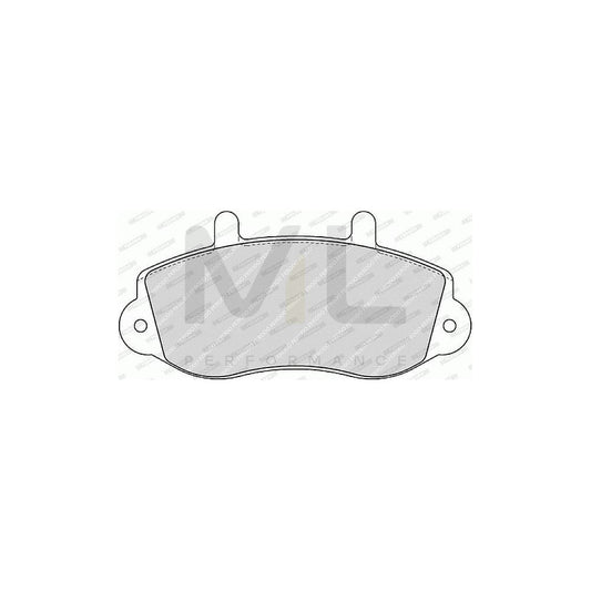 Ferodo Premier Eco Friction FVR1292 Brake Pad Set Not Prepared for Wear Indicator, Without Accessories