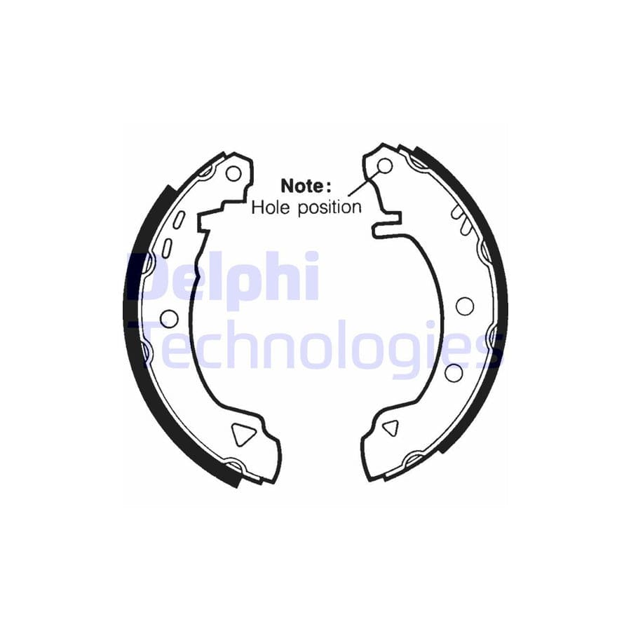 Delphi Ls1402 Brake Shoe Set