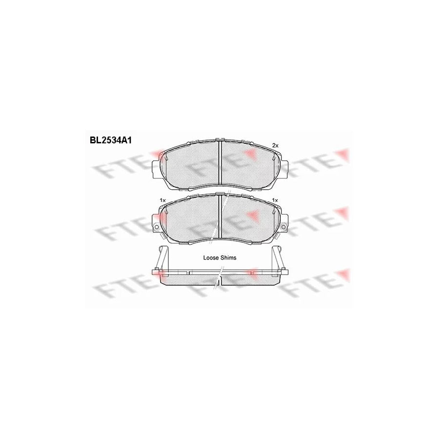 FTE Bl2534A1 Brake Pad Set