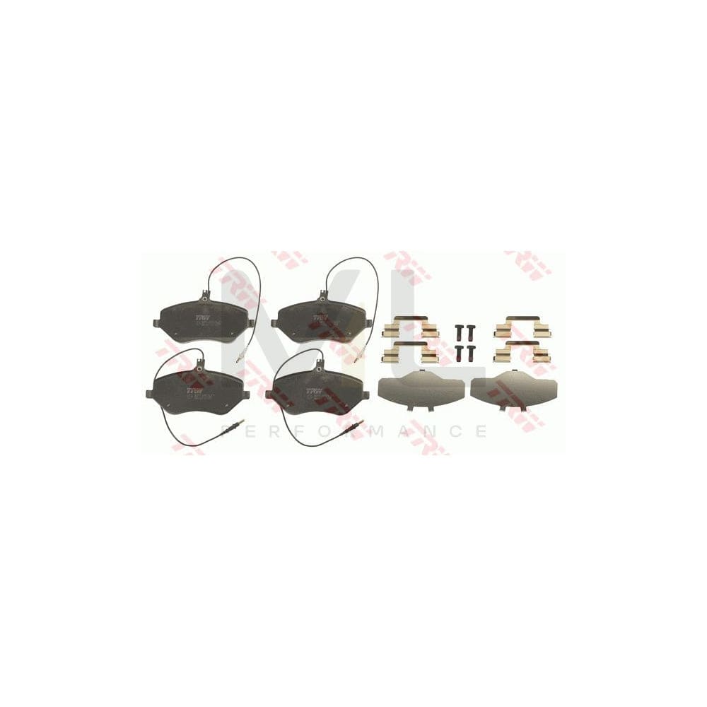 TRW Gdb1663 Brake Pad Set Incl. Wear Warning Contact, With Brake Caliper Screws, With Accessories