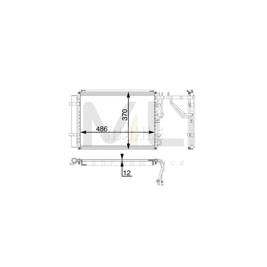 MAHLE ORIGINAL AC 59 000P Air conditioning condenser with dryer | ML Performance Car Parts