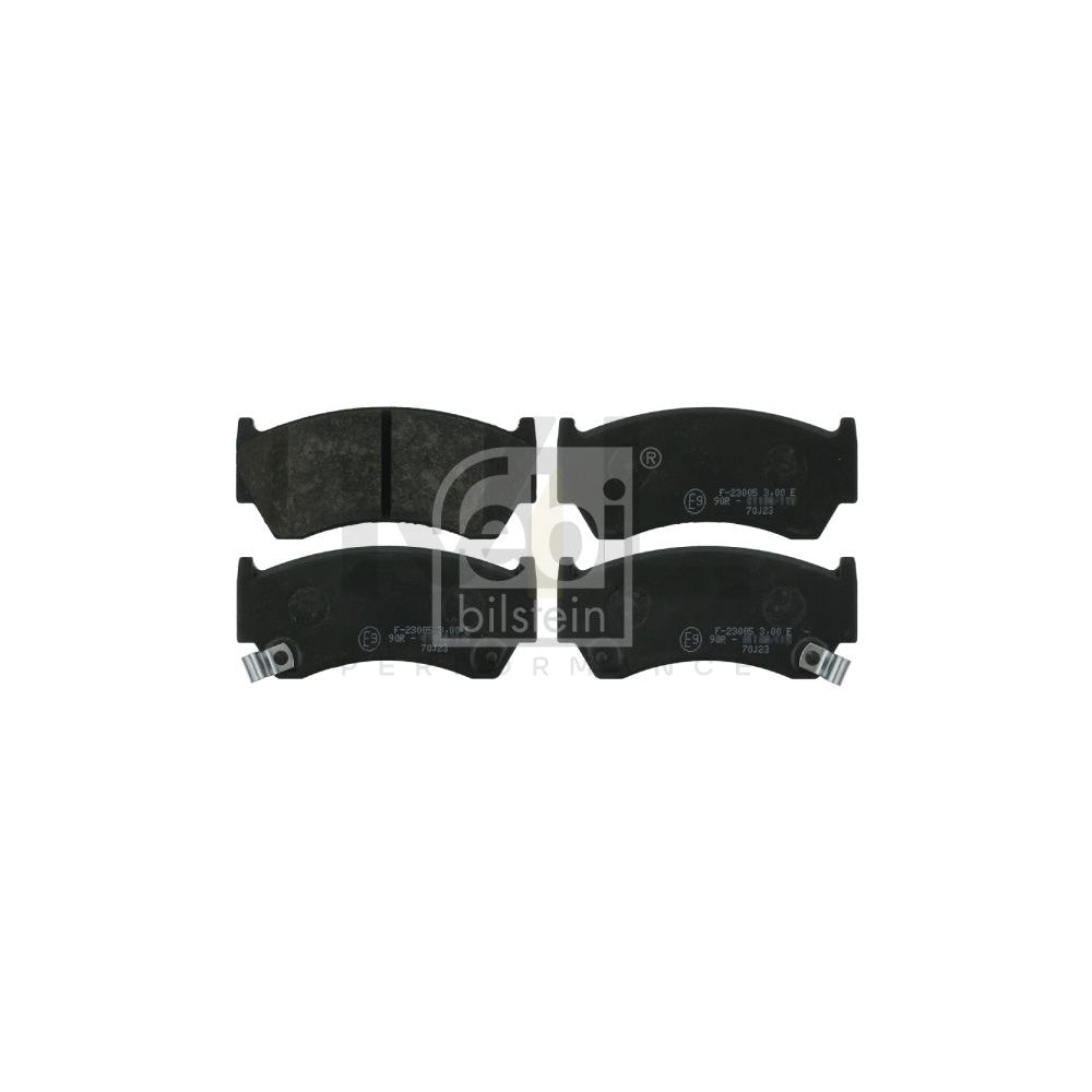 Febi Bilstein 16267 Brake Pad Set Front Axle, With Acoustic Wear Warning | ML Performance Car Parts