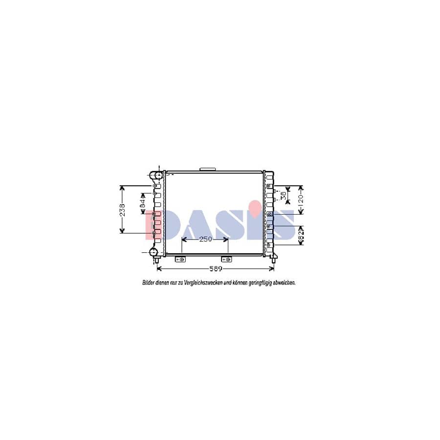 AKS Dasis 010180N Engine Radiator for Alfa Romeo 156