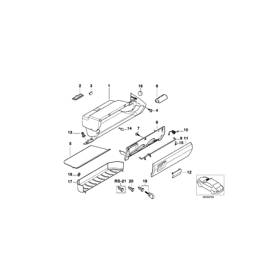 Genuine BMW 51168200129 E36 Supporting Bracket (Inc. 316i 1.6, 318ti & 316g)