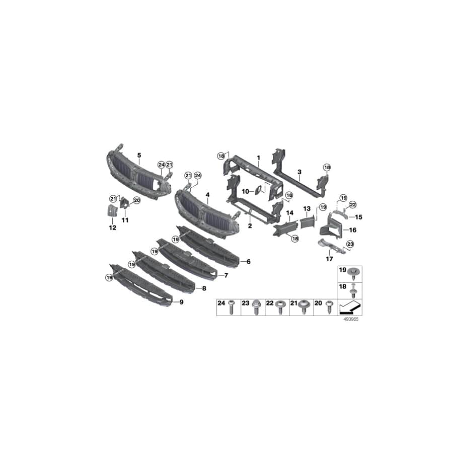 Genuine BMW 51747359813 G15 G16 G14 Air Duct, Brake, Left (Inc. 840iX, 840dX & M850iX)