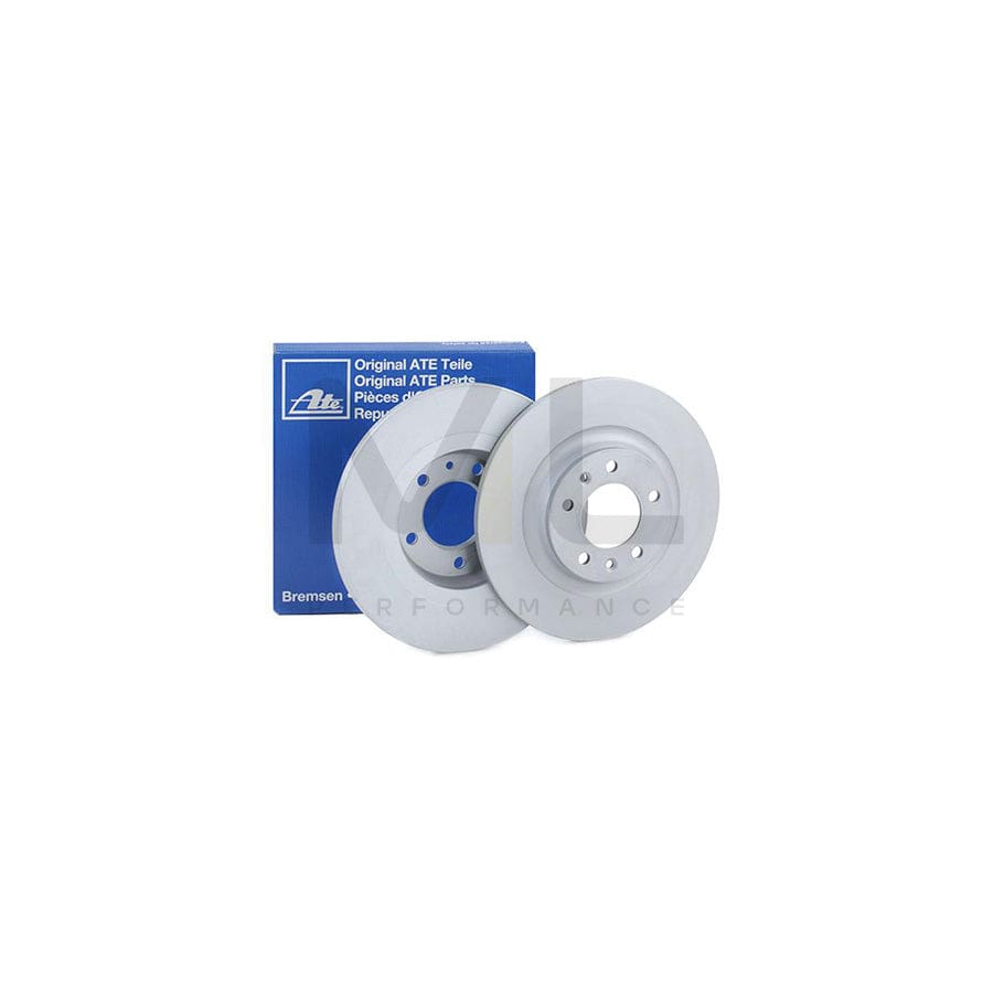 ATE 24.0112-0162.1 Brake Disc Solid, Coated, with bolts/screws  - 1 piece