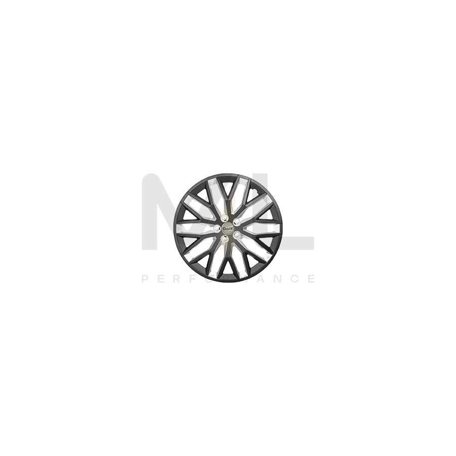 GULF Gulf E13GT40.BKBS Wheel trims 13 Inch Black/Silver