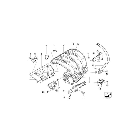 Genuine BMW 11617560235 E92 E93 E87 Intake Manifold (Inc. 520i, 320i & 318i)