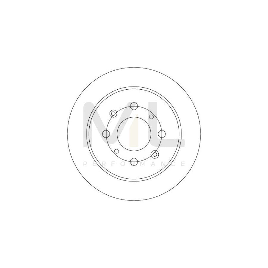 TRW DF6673 Brake Disc Solid, Painted  - 1 piece
