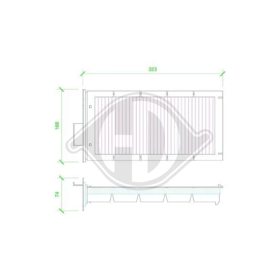 DIEDERICHS DCI1114 Pollen Filter For Citroen C5