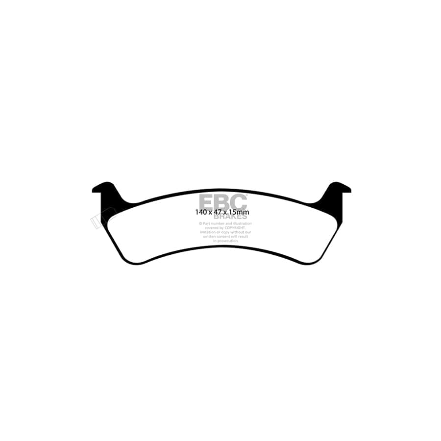 EBC PD11KR053 Jeep Grand Cherokee Greenstuff Rear Brake Pad & GD Disc Kit 2 | ML Performance UK Car Parts