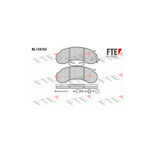 FTE 9010134 Brake Pad Set Suitable for Mercedes-Benz 100