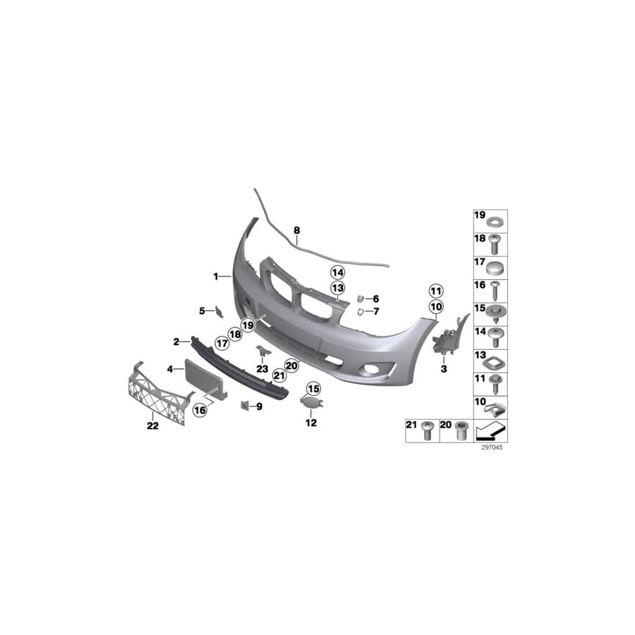Genuine BMW 51747263125 E82 E88 Air Duct, Lateral, Left (Inc. 120d, 123d & 120i)