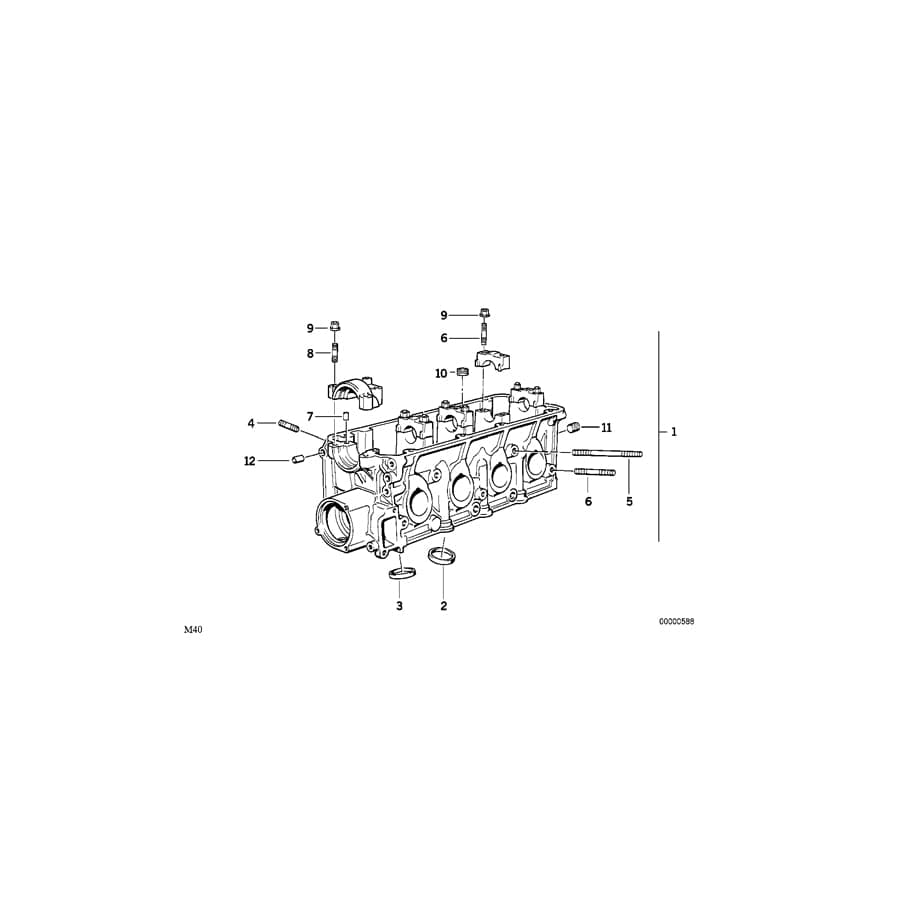Genuine BMW 11121715657 F15 E63 E71 Dowel D=8,3mm (Inc. Alpina B7L, Ghost & 650iX 4.0)