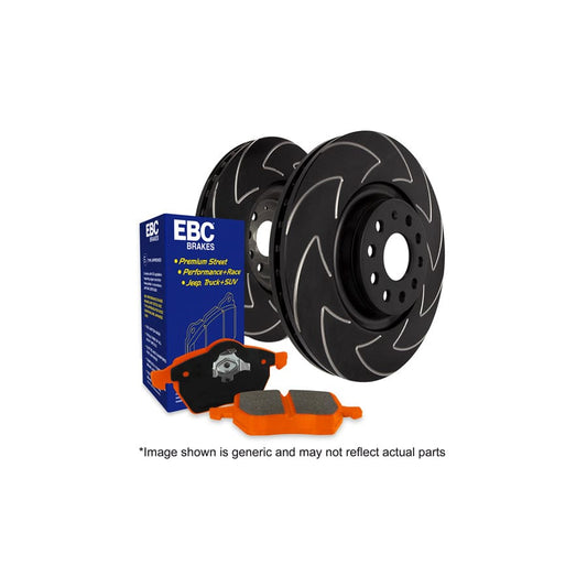 EBC PD20KF749 Subaru Toyota Orangestuff Front Brake Pad & BSD Disc Kit - Akebono Caliper (Inc. BRZ, Impreza, GT86) 1 | ML Performance UK Car Parts