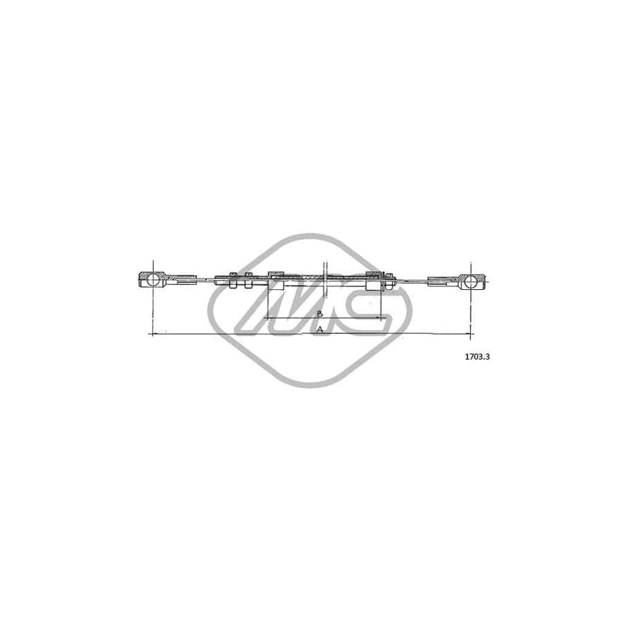 Metalcaucho 81469 Throttle Cable for IVECO Daily