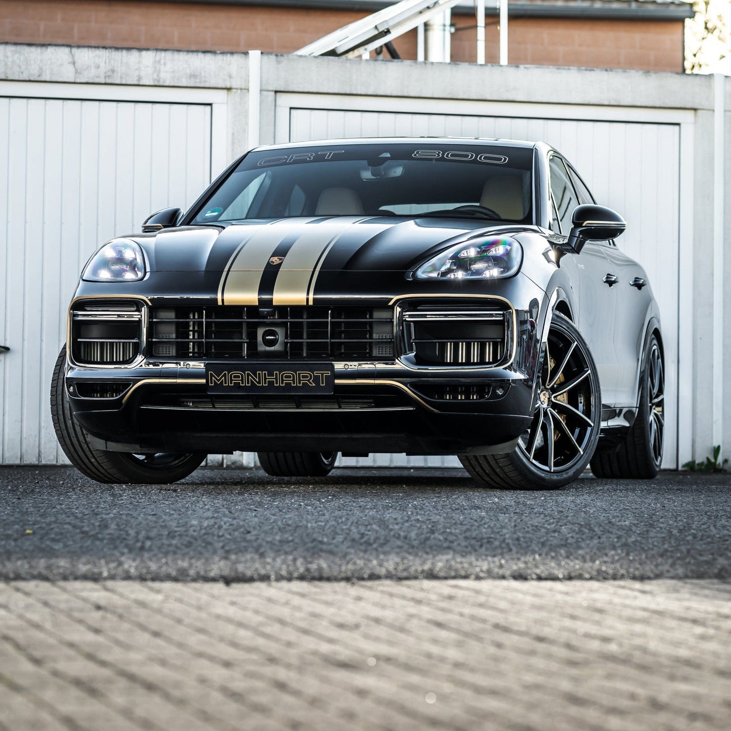 MANHART MHRCAYS1100 FIVE-STAR DOUBLE-SPOKE RIM SET FOR PORSCHE CAYENNE TURBO (S) - GLOSS BLACK