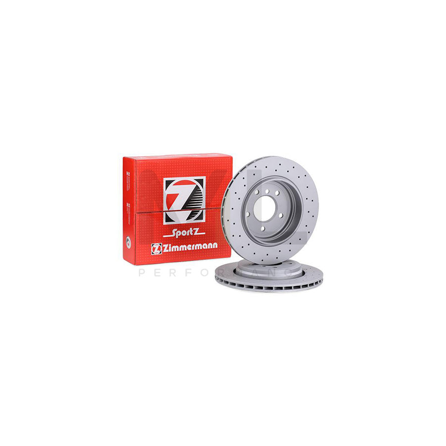 ZIMMERMANN SPORT COAT Z 150.1295.52 Brake Disc for BMW 3 Series Externally Vented, Perforated, Coated, High-carbon  - 1 piece