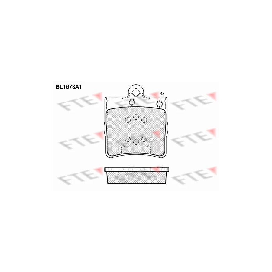 FTE Bl1678A1 Brake Pad Set