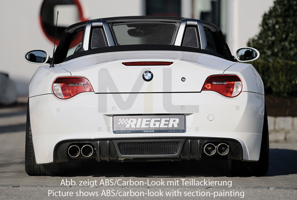 Rieger 00050519 BMW Z4 E85 Rear Diffuser 2 | ML Performance UK Car Parts