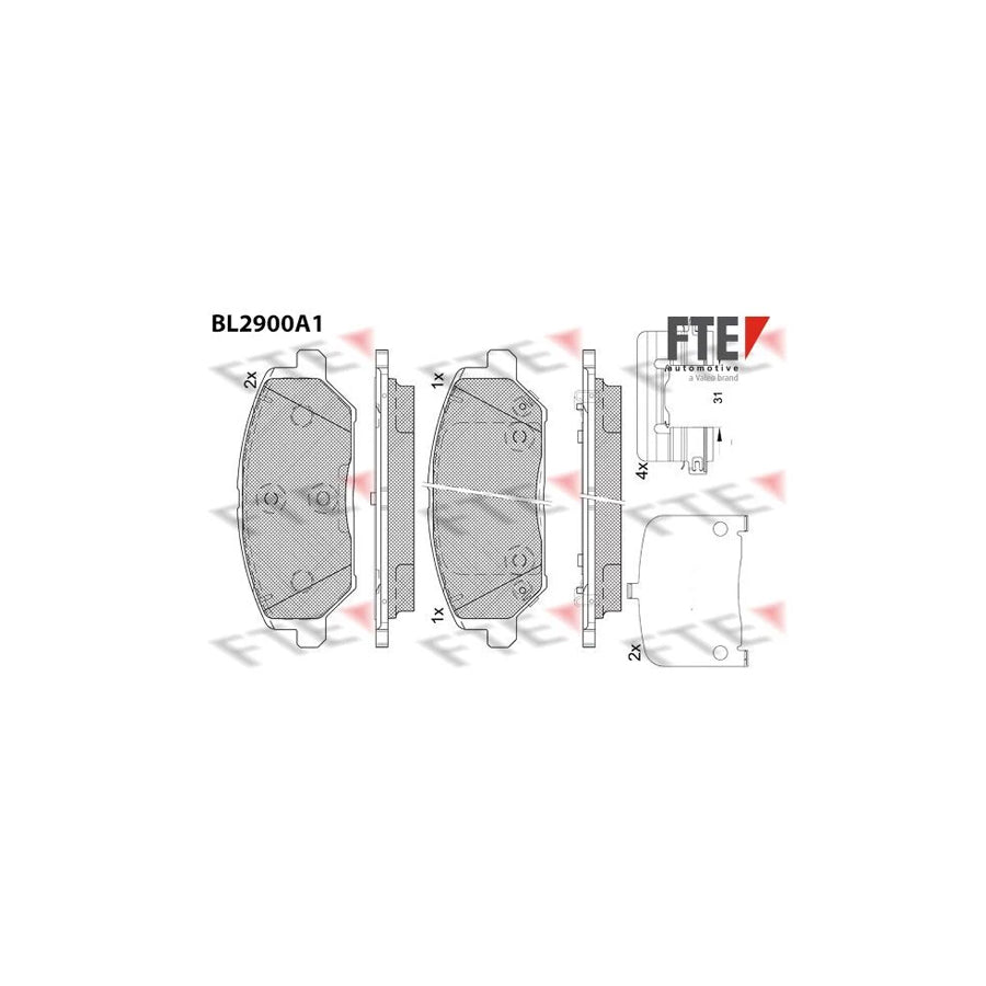 FTE 9011141 Brake Pad Set