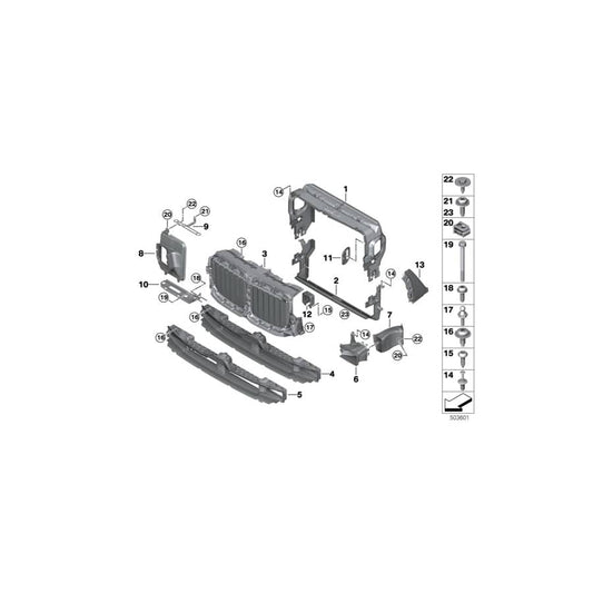Genuine BMW 51748092885 G07 Air Humidifier, Left MPA/SHADOW-LINE (Inc. X7 M50dX & X7 M50iX)