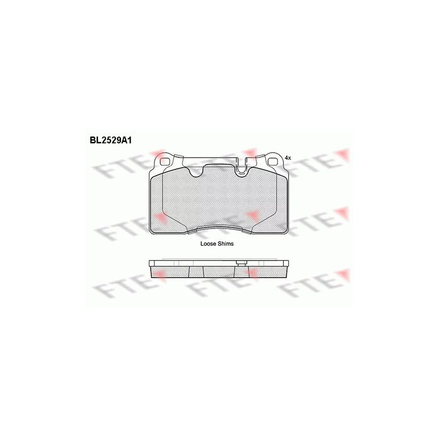 FTE Bl2529A1 Brake Pad Set for Land Rover Range Rover