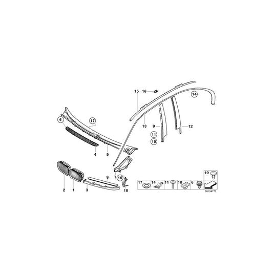 Genuine BMW 51138230237 E46 Finisher Primed (Inc. 318d, 318i & 323i)