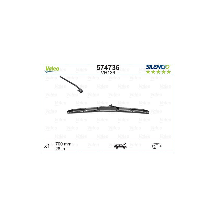 Valeo Silencio Hblade 574736 Wiper Blade