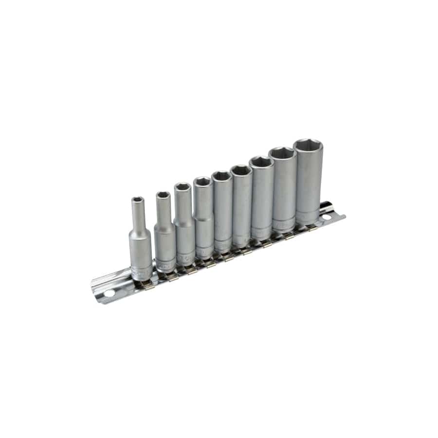 Teng TENM1407 M1407 Deep Socket Clip Rail Set of 10 Metric 1/4in Drive