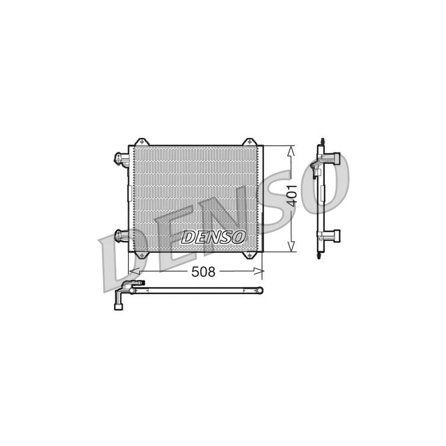 DENSO DCN02009 Air Conditioning Condenser for Audi A2 (8Z0)