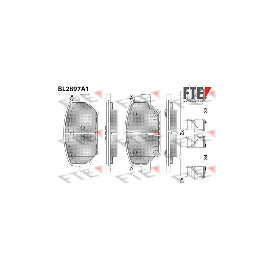 FTE 9011138 Brake Pad Set