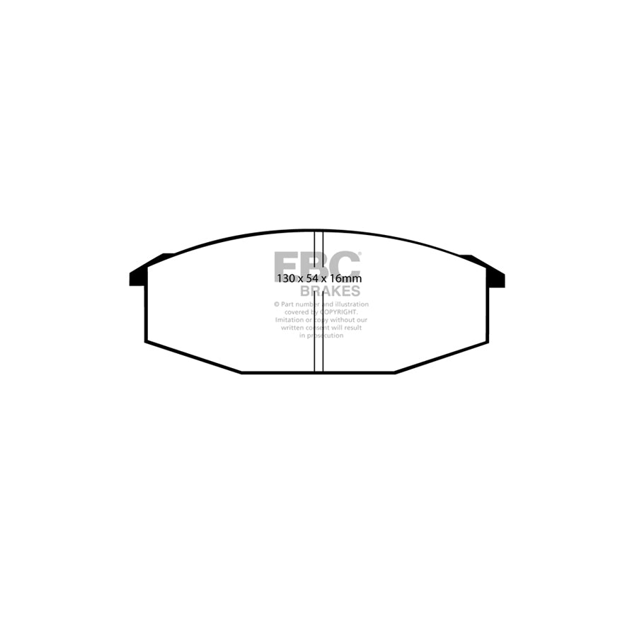 EBC PDKF1965 Toyota Crown Ultimax Front Brake Pad & Plain Disc Kit 2 | ML Performance UK Car Parts