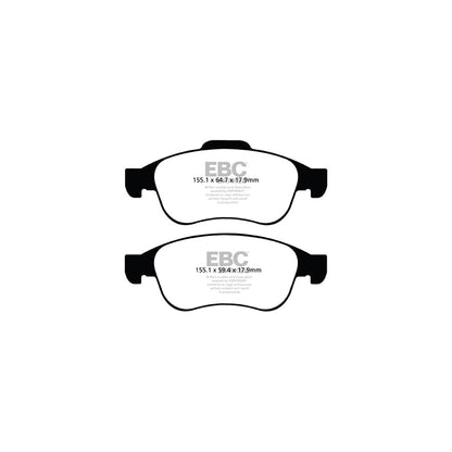 EBC PLK1726 Renault Megane Yellowstuff Pads and Brake Line Performance Pack - Girling/TRW Caliper 2 | ML Performance UK Car Parts