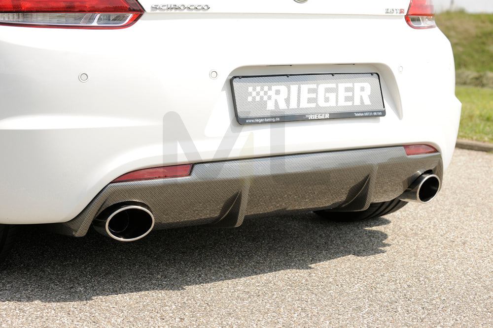 Rieger 00099281 VW 13 Scirocco R Rear Diffuser 1 | ML Performance UK Car Parts