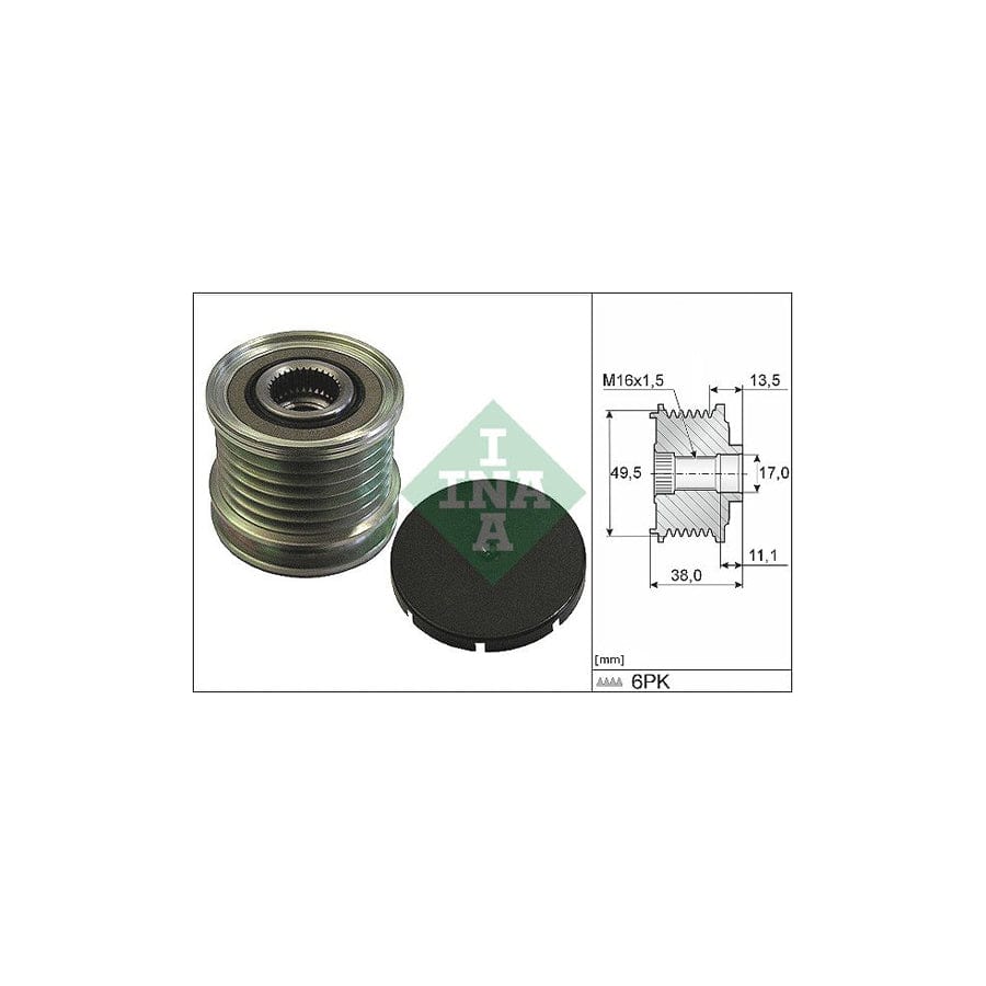 Ina 535 0166 10 Alternator Freewheel Clutch