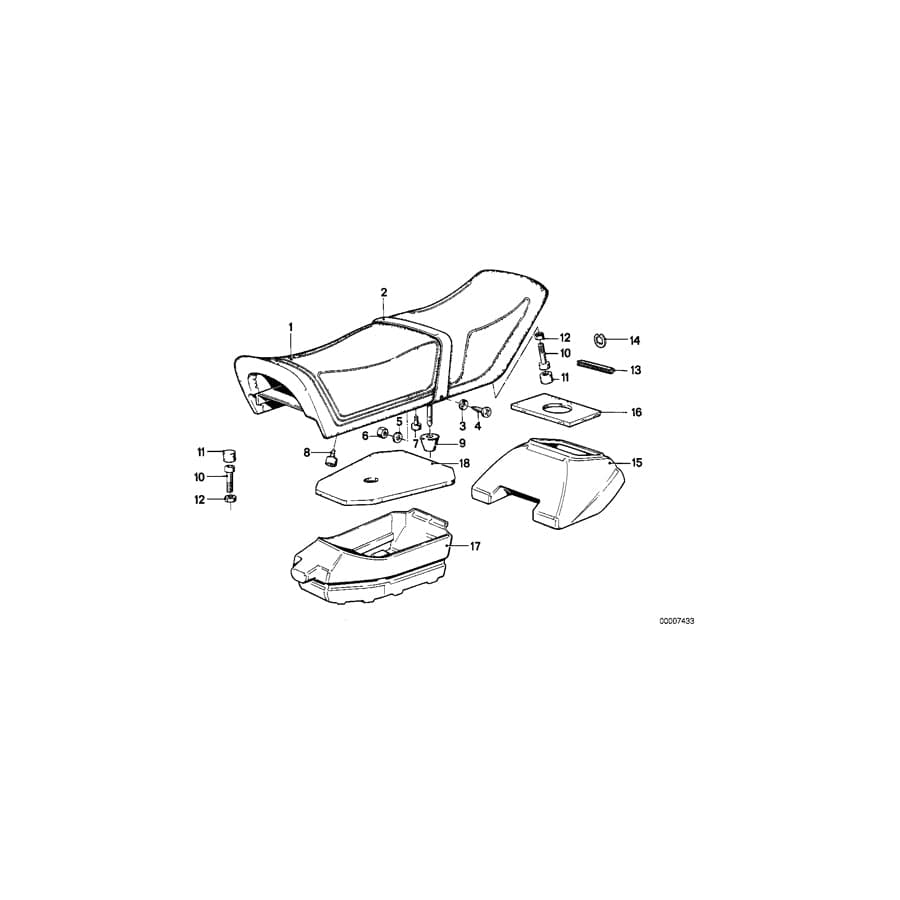 Genuine BMW 52531242174 Gasket (Inc. R65, R45 & R45T/N)