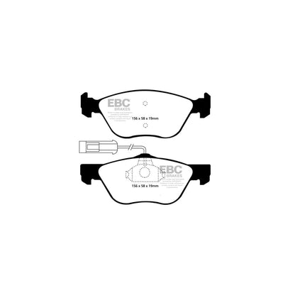 EBC PD11KF090 Alfa Romeo Greenstuff Front Brake Pad & GD Disc Kit - Girling/TRW Caliper (Inc. 147, 156, GTV) 2 | ML Performance UK Car Parts