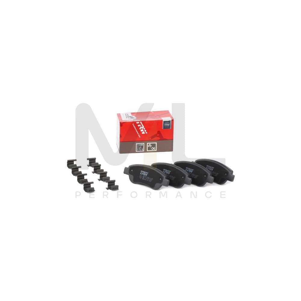 TRW Cotec Gdb1633 Brake Pad Set Not Prepared For Wear Indicator, With Brake Caliper Screws, With Accessories
