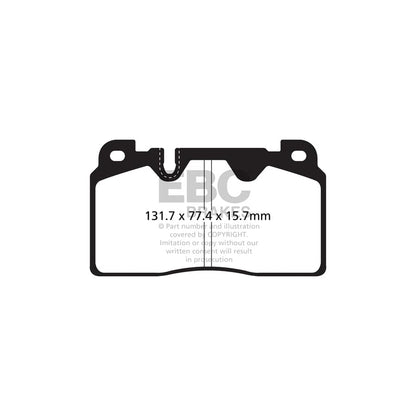 EBC PD11KF1304 Audi C7 Greenstuff Front Brake Pad & GD Disc Kit - TRW Caliper (Inc. A6, A7, Q5) 2 | ML Performance UK Car Parts